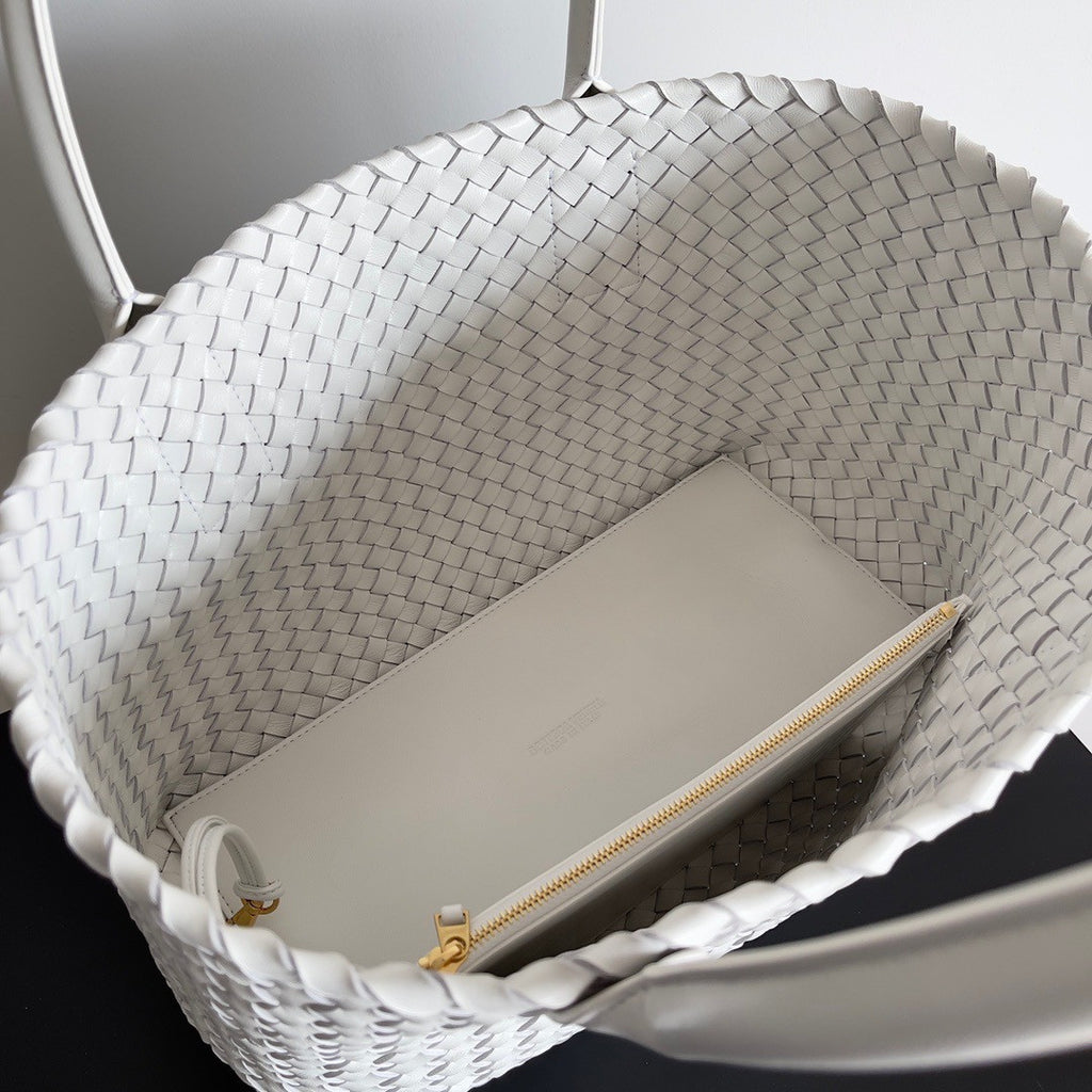 Bottega Veneta Small Cabat White