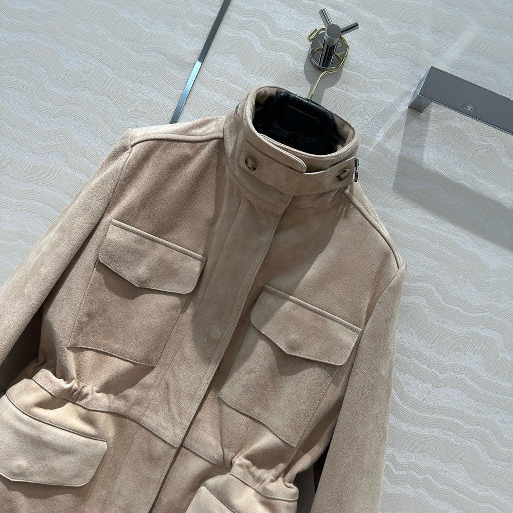 Loro Piana Mini Traveller Jacket  Lambskin Lotus Root