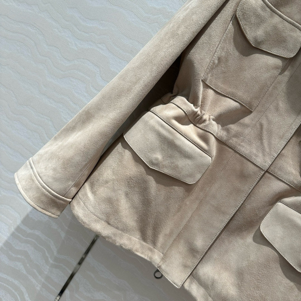 Loro Piana Mini Traveller Jacket  Lambskin Lotus Root