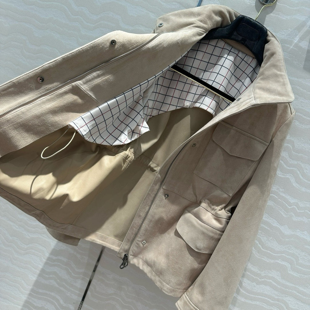 Loro Piana Mini Traveller Jacket  Lambskin Lotus Root