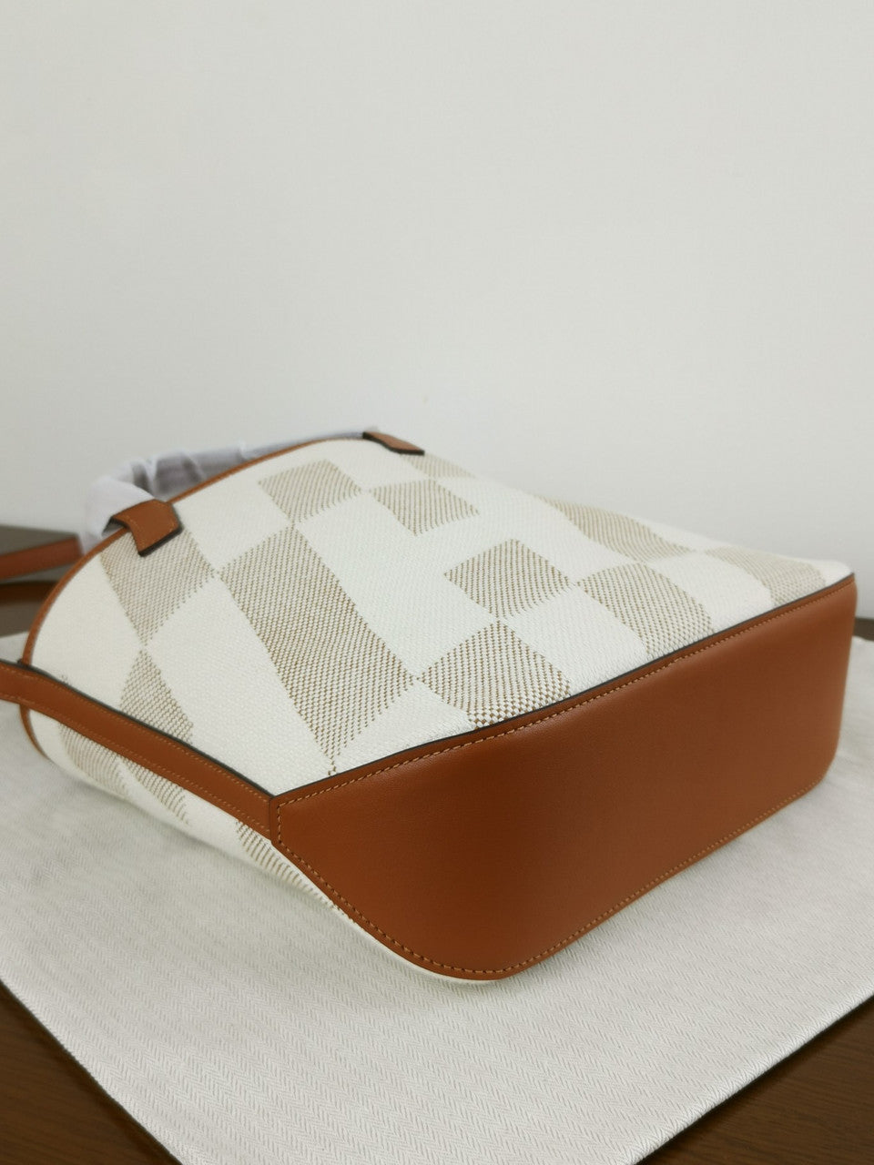 Hermes Cabas H en Biais 27 Ecru/Naturel/Gold Bag