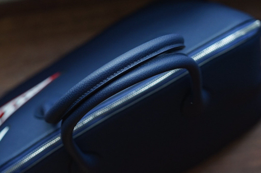 Hermes limited edition Bleu Nuit Togo Leather Shark Bolide 45 with palladium hardware