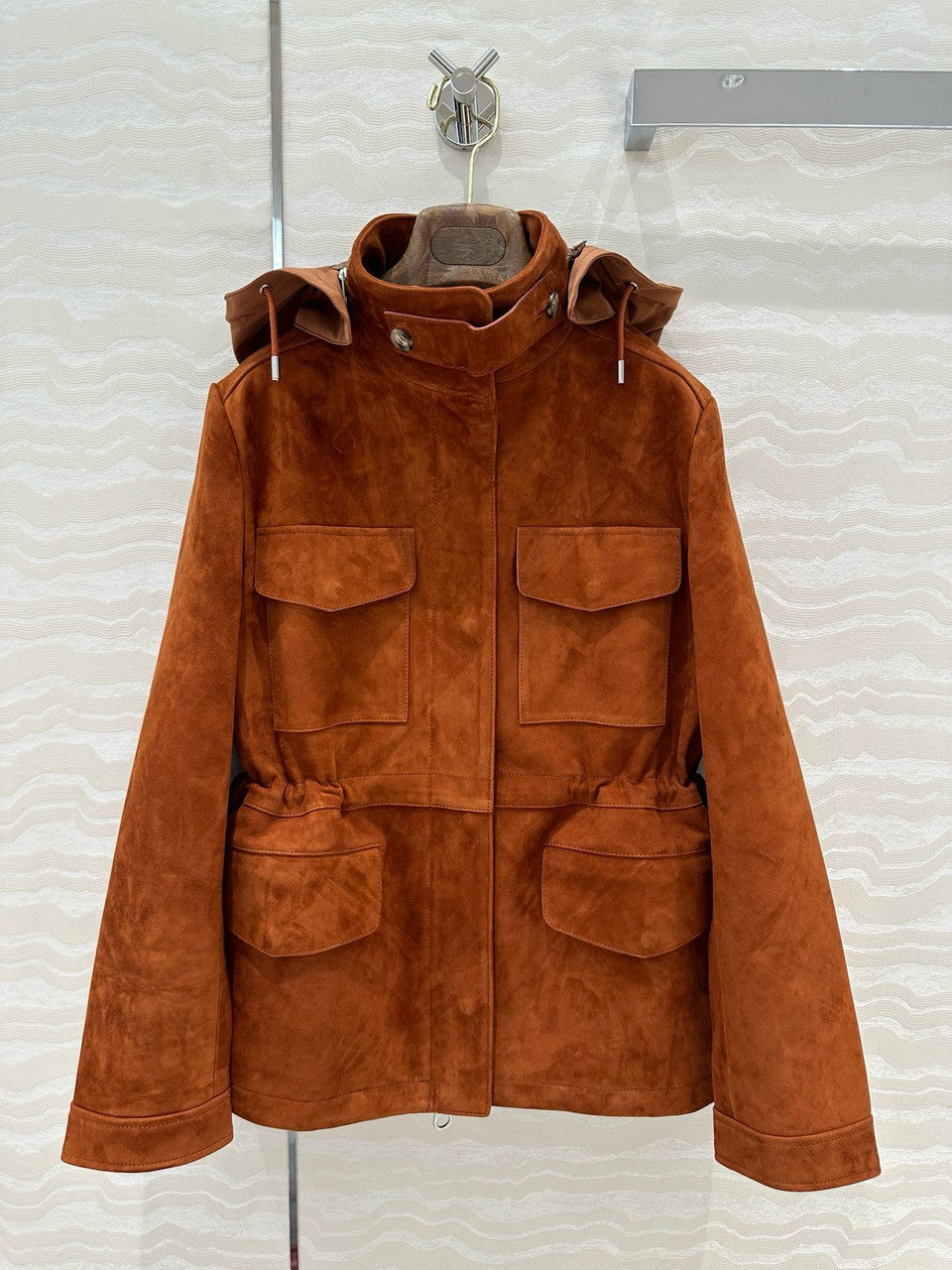 Loro Piana Mini Traveller Jacket  Lambskin Brown