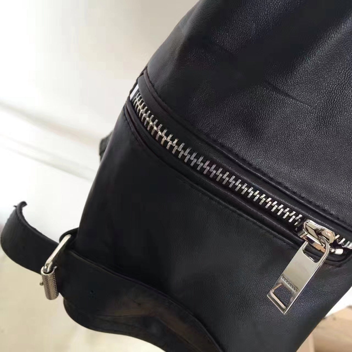 Burberry QUILTED DETAIL LAMBSKIN BIKER JACKET