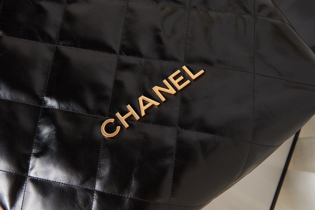 Chanel Limited Edition Runway MAXI SHOPPING BAG 2022 Black