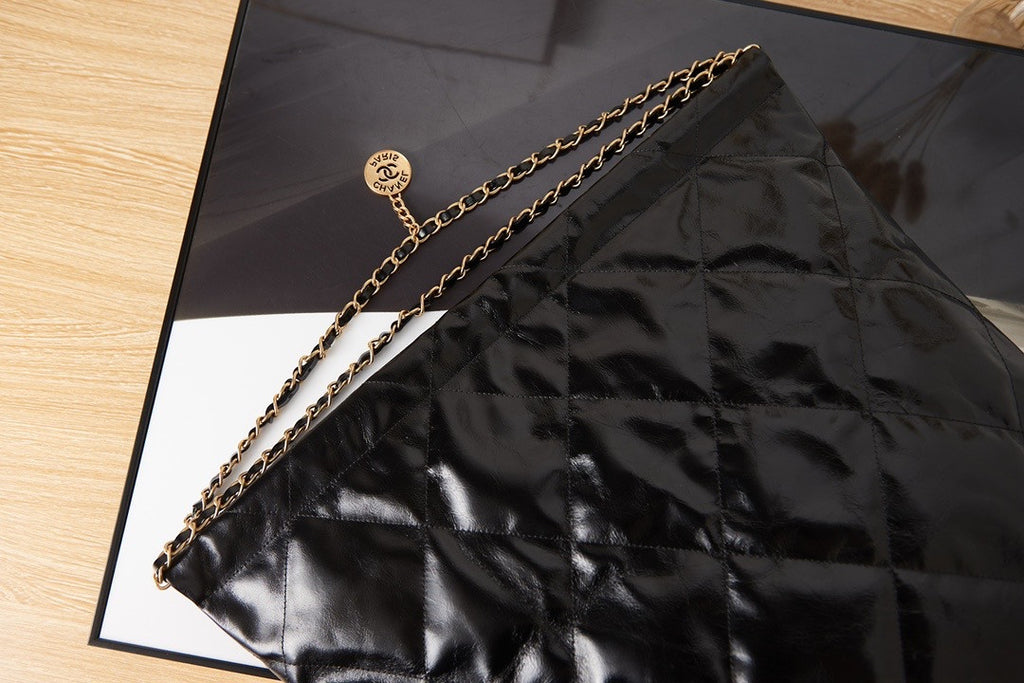 Chanel Limited Edition Runway MAXI SHOPPING BAG 2022 Black