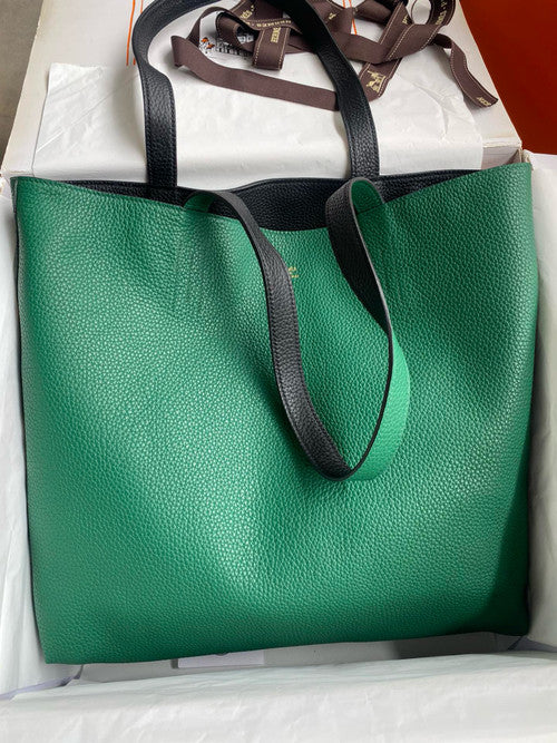 Hermes Double Sens Tote 30 Green/Black