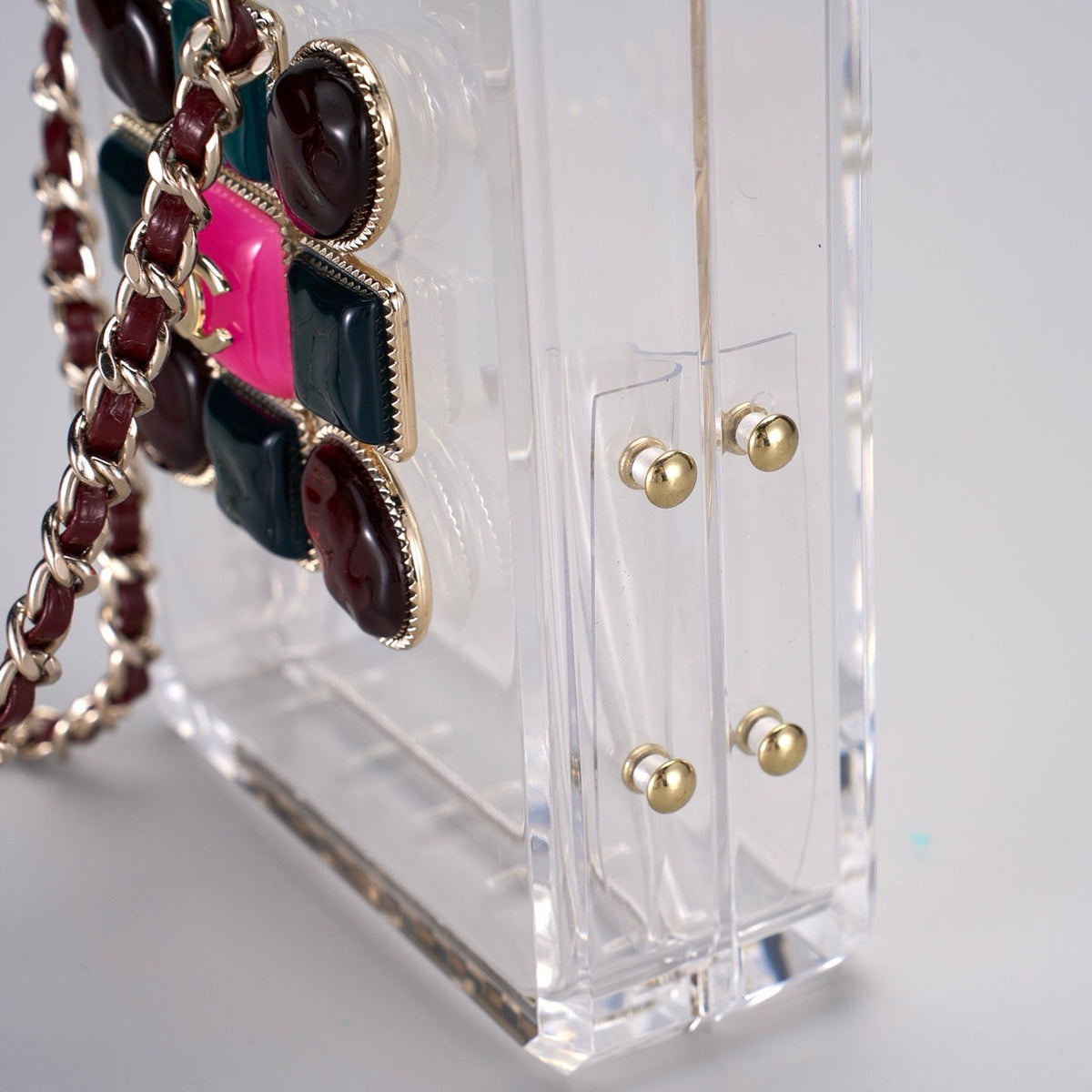 Chanel Limited Edition Green and Red Gripoix Maltese Perfume Minaudiere, 2020
