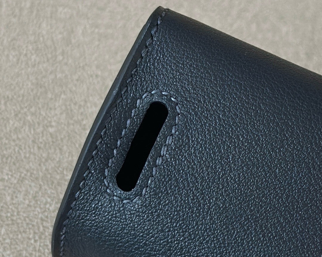 Hermès Kelly Moove Blue Nuit Swift Palladium Hardware