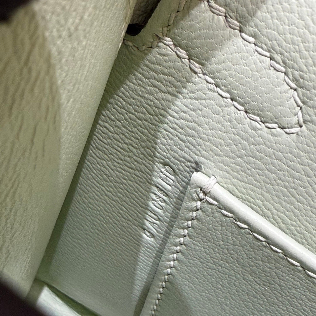 Hermes Kelly Sellier 20 en Desordre Craie with Palladium Hardware