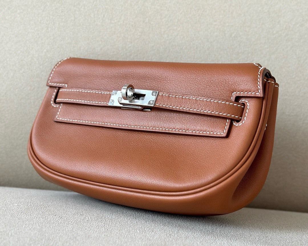 Hermès Kelly Moove Gold Swift Palladium Hardware