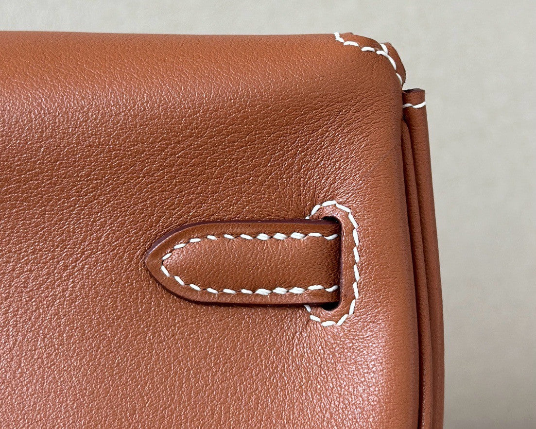 Hermès Kelly Moove Gold Swift Palladium Hardware