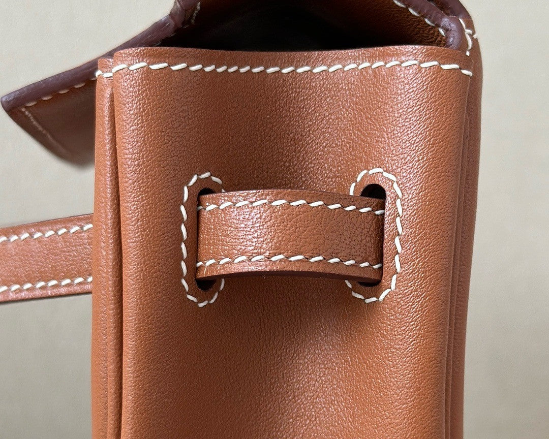 Hermès Kelly Moove Gold Swift Palladium Hardware