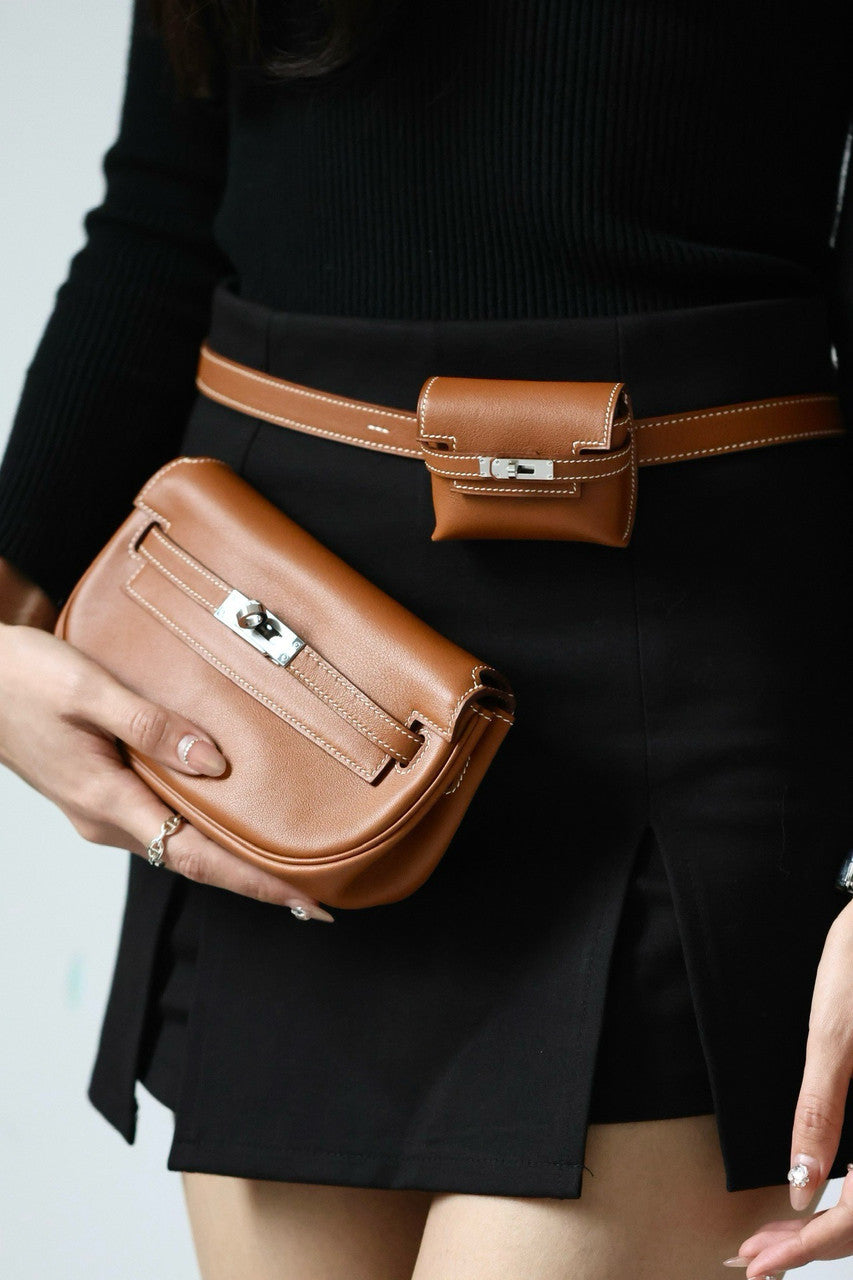Hermès Kelly Moove Gold Swift Palladium Hardware
