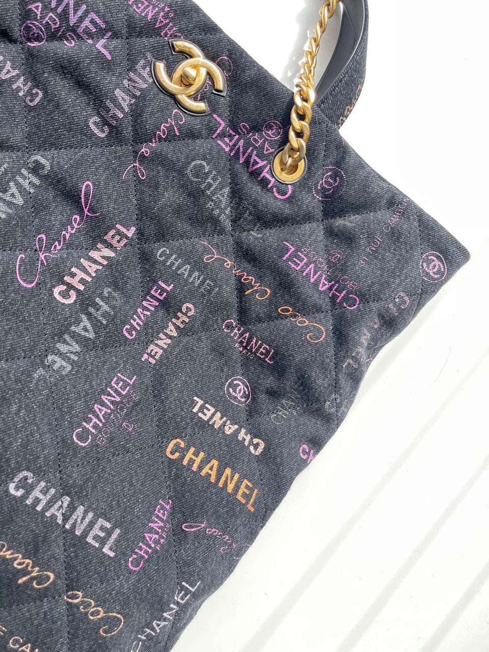 Chanel MAXI DENIM SHOPPING BAG 2022