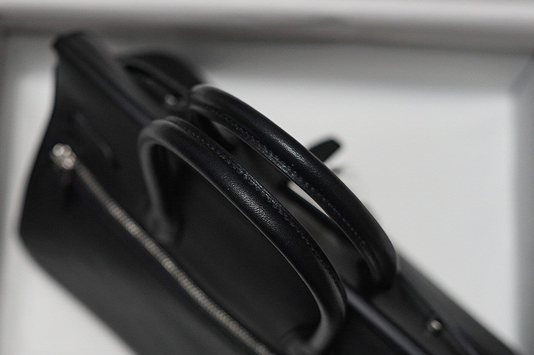 [Exclusive] Hermes Black Birkin Lakis 30 Bag with palladium hardware