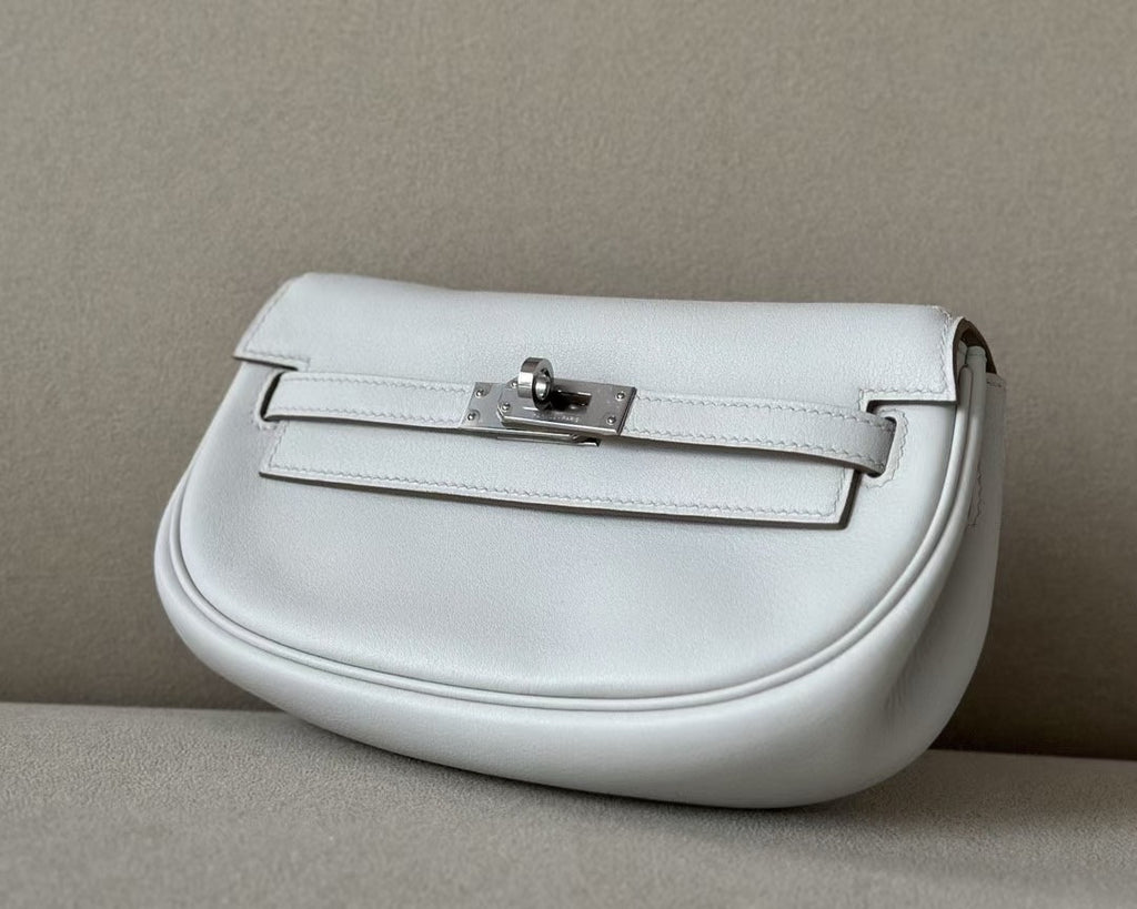 Hermès Kelly Moove White Swift Palladium Hardware