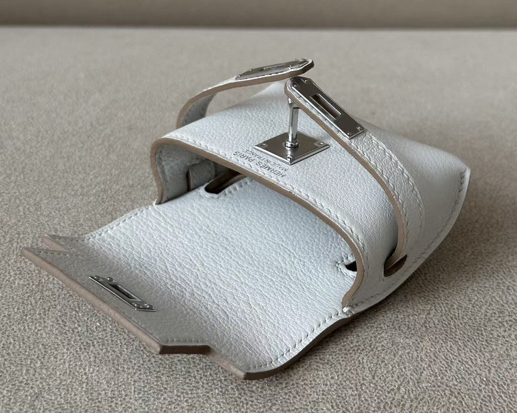 Hermès Kelly Moove White Swift Palladium Hardware