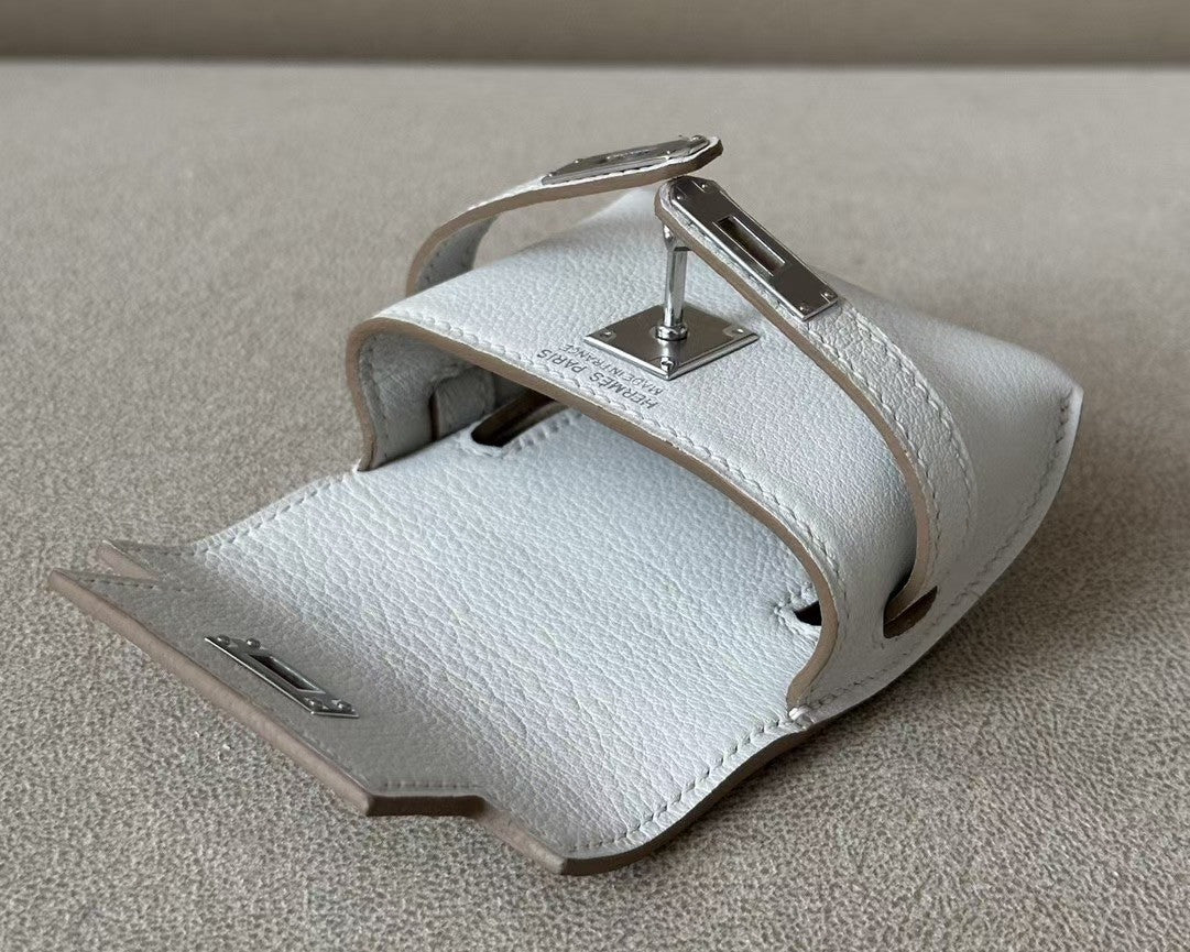 Hermès Kelly Moove White Swift Palladium Hardware