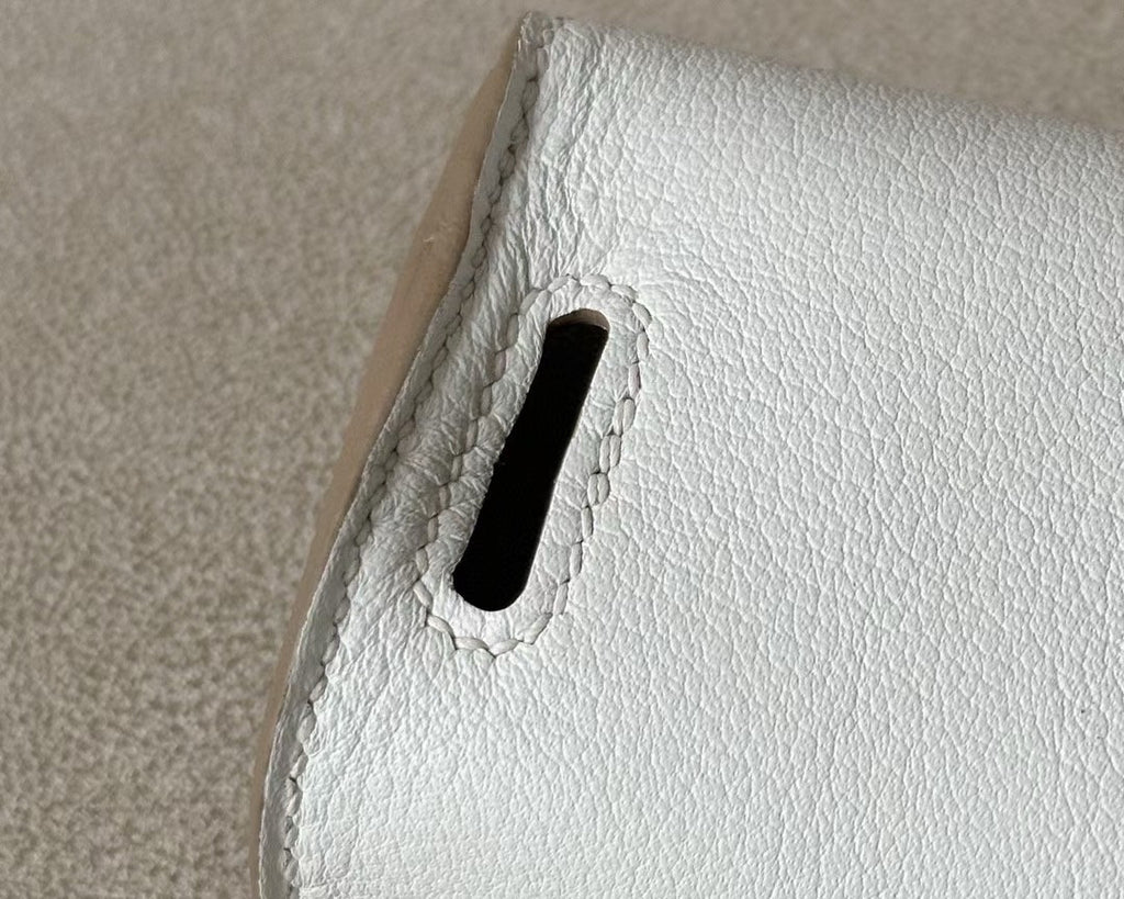 Hermès Kelly Moove White Swift Palladium Hardware