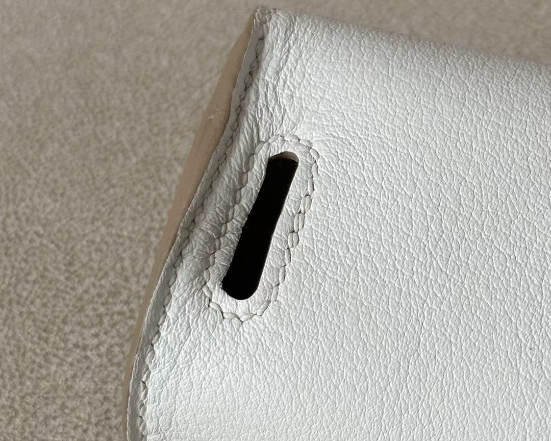 Hermès Kelly Moove White Swift Palladium Hardware