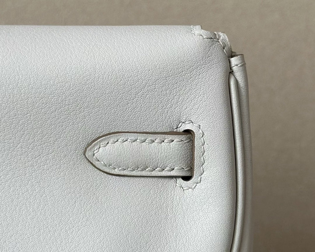 Hermès Kelly Moove White Swift Palladium Hardware