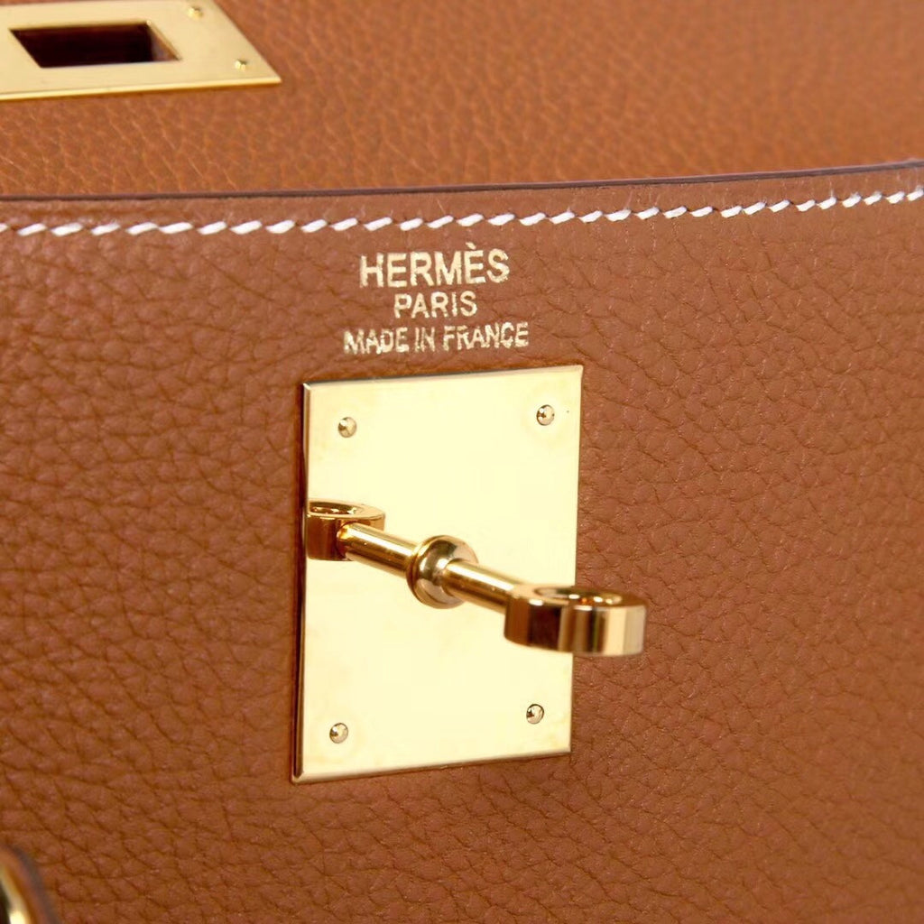 Hermès Gold Kelly 25 Togo Leather Gold Hardware