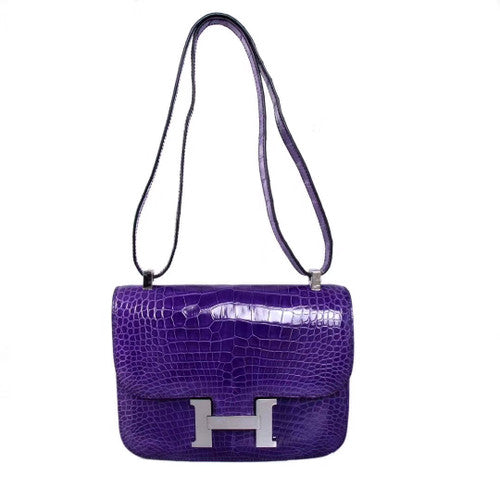 Hermes 5L Ultraviolet Constance 23 Crocodile Porosus