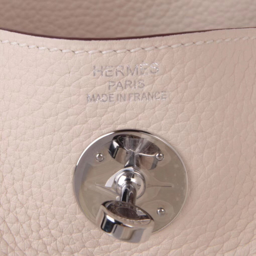 Hermes  3C Wool White Lindy 26 Togo Palladium HW