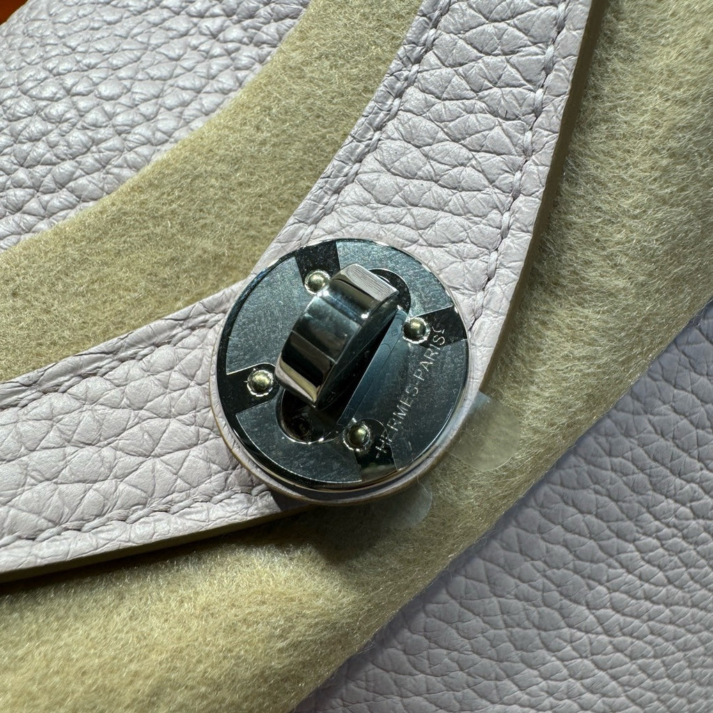Hermes Mini Lindy 20cm Bag Mauve Pale Togo Palladium Hardware