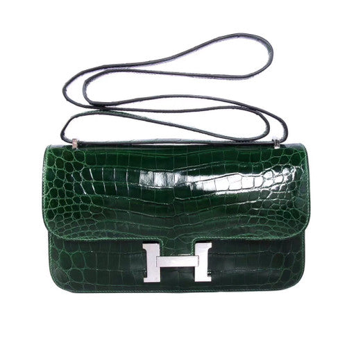 Hermes 6L Vert Bengale Emerald Constance 26 Shiny Niloticus Crocodile