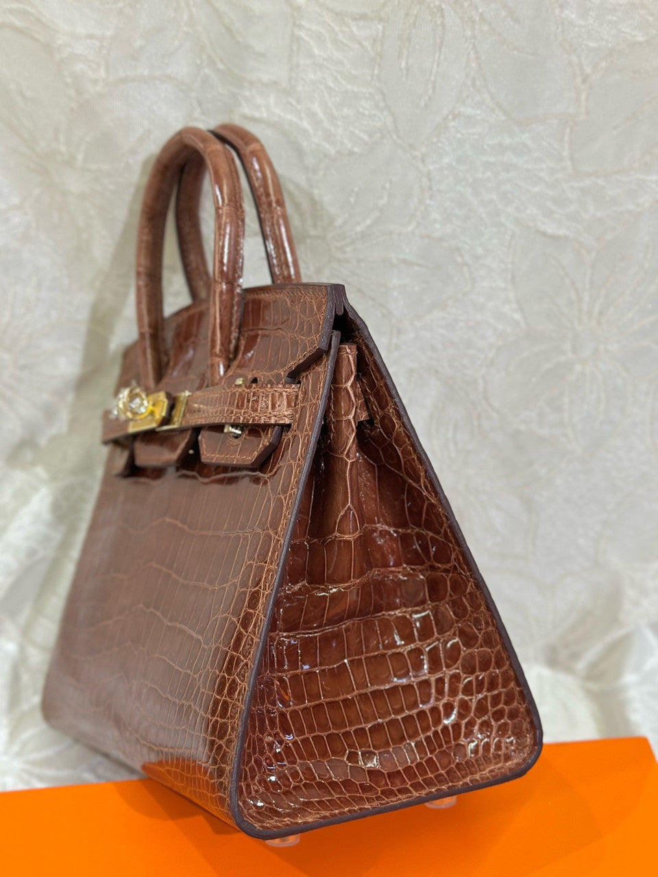 Hermès Birkin 20 Miel  Alligator Gold Hardware