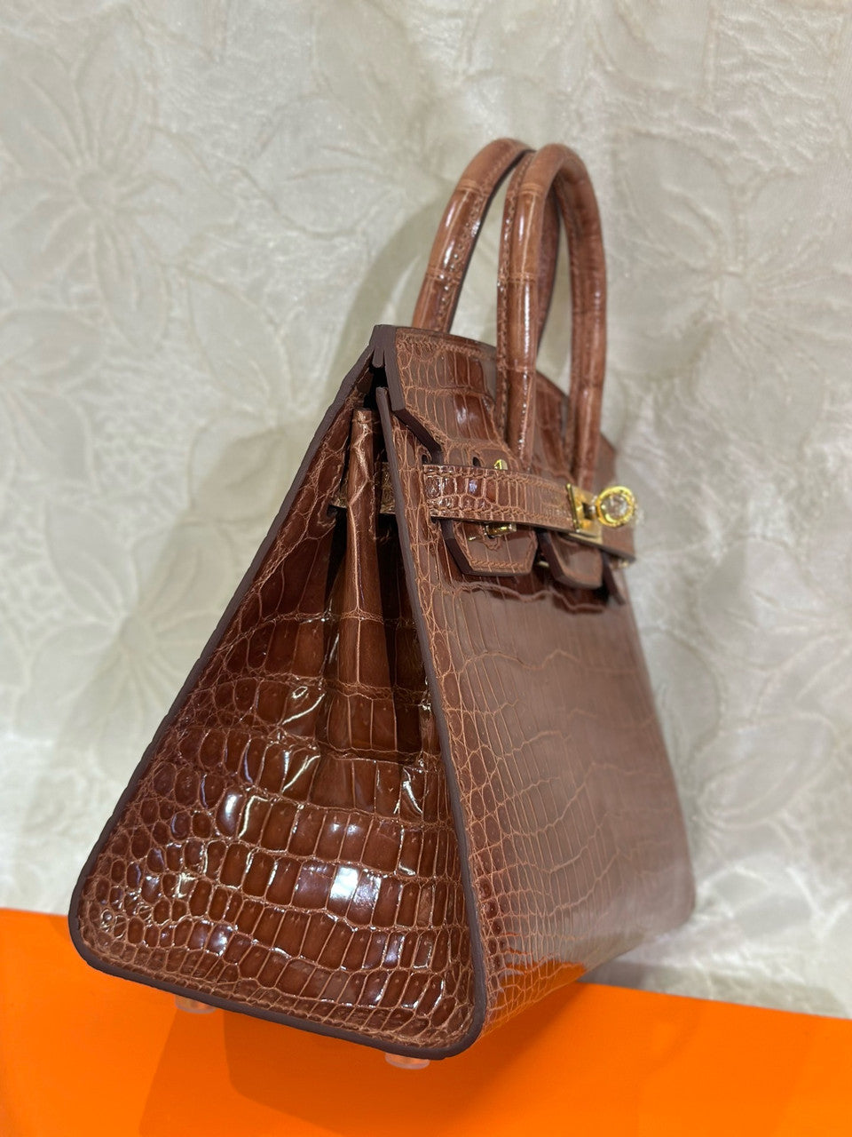 Hermès Birkin 20 Miel  Alligator Gold Hardware