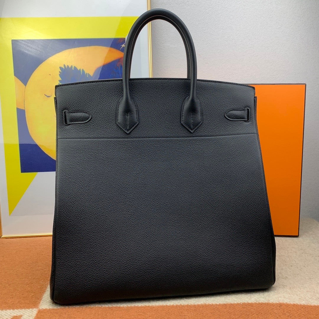 Hermes Birkin 40cm HAC Black Togo Gold Hardware Bag