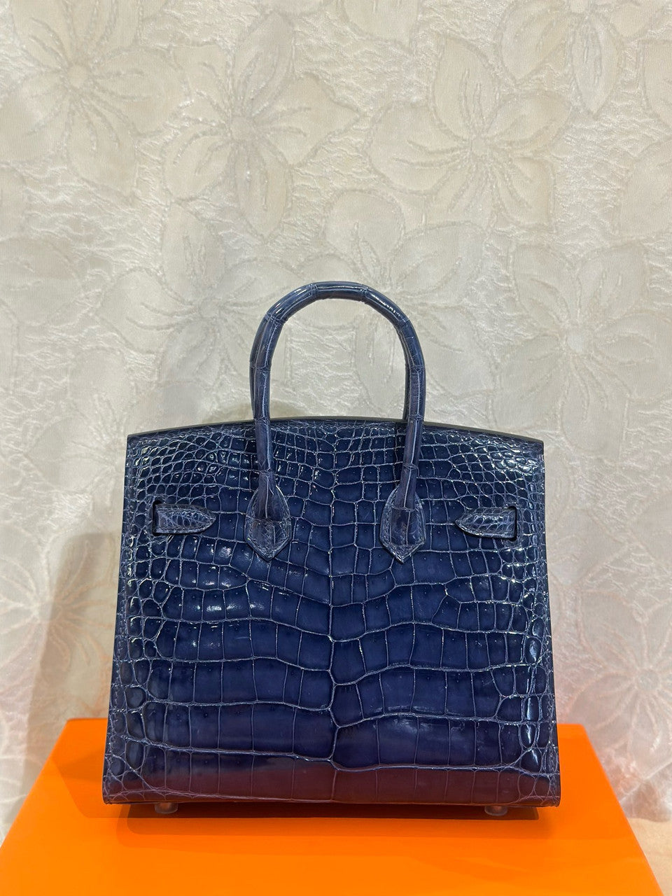 Hermès Birkin 20 Blue Sapphire  Alligator Palladium Hardware