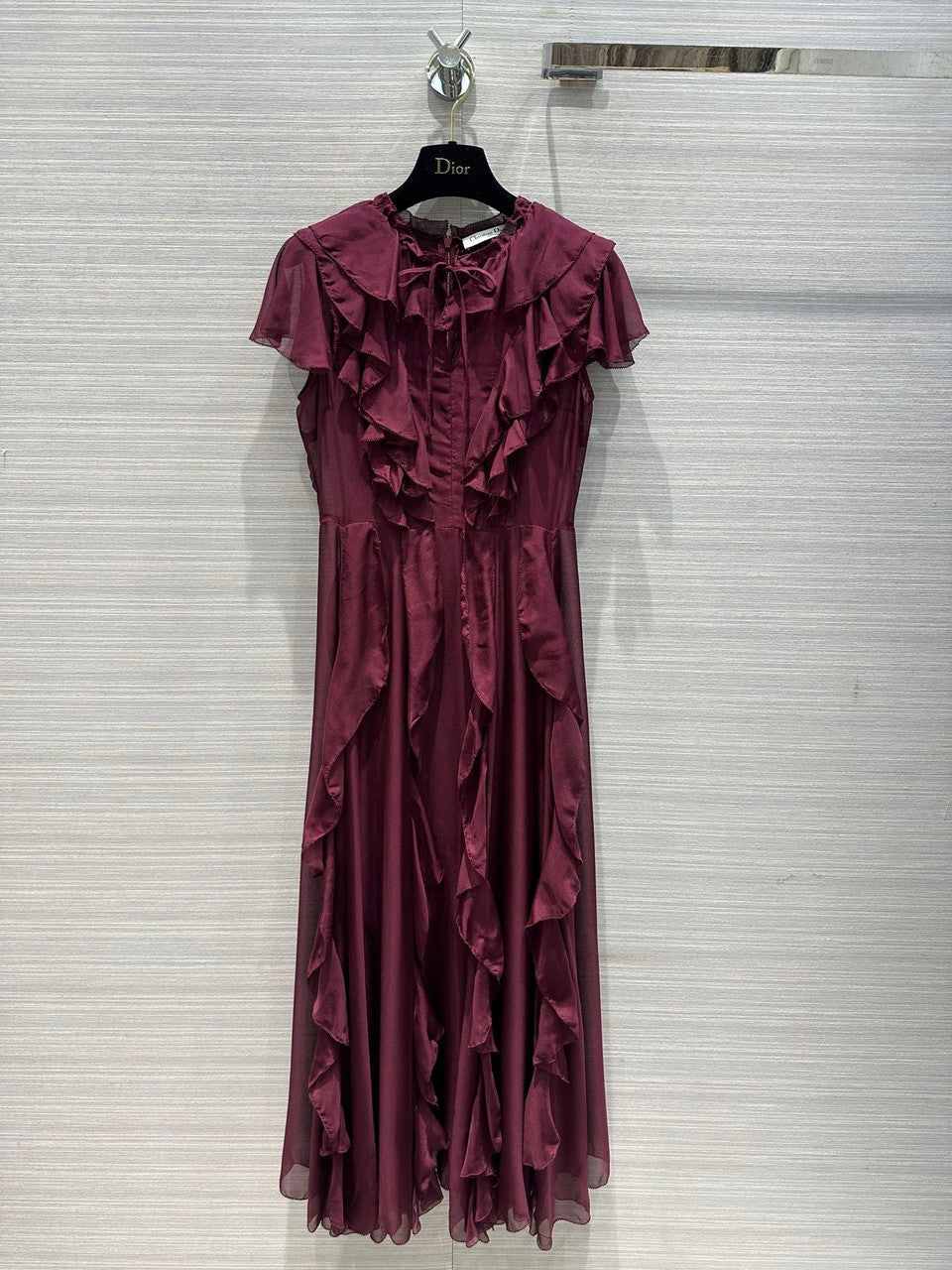 Christian Dior DIOR DREAM LONG DRESS Purple Silk Chiffon