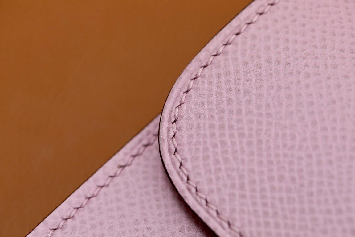 Hermès Constance Slim wallet  X9 Mauve Sylvestre Epsom leather palladium hardware