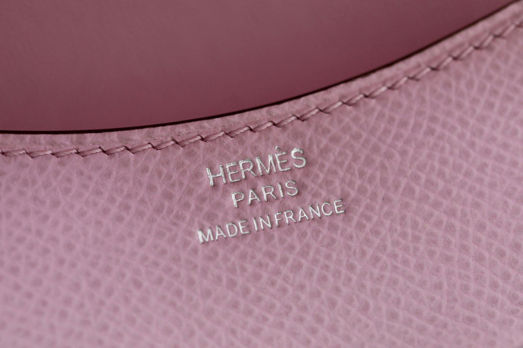 Hermès Constance Slim wallet  X9 Mauve Sylvestre Epsom leather palladium hardware