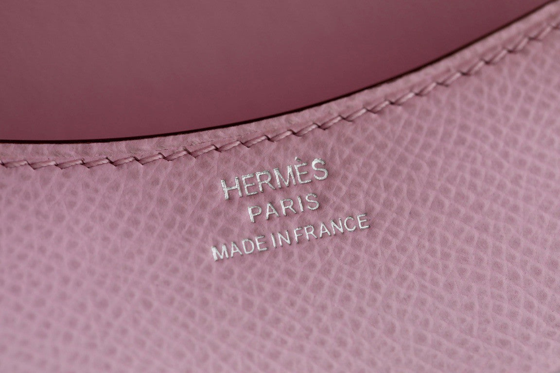 Hermès Constance Slim wallet  X9 Mauve Sylvestre Epsom leather palladium hardware