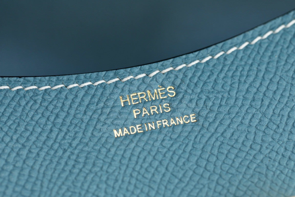 Hermès Constance Slim wallet Blue Jean Epsom leather Gold hardware