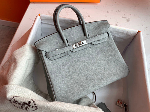 Hermes 8U Blue Glacier Birkin 25cm Togo Palladium Hardware