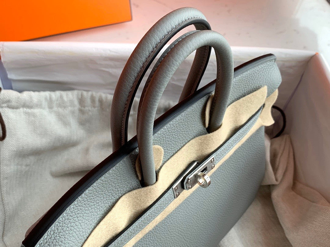 Hermes 8U Blue Glacier Birkin 25cm Togo Palladium Hardware