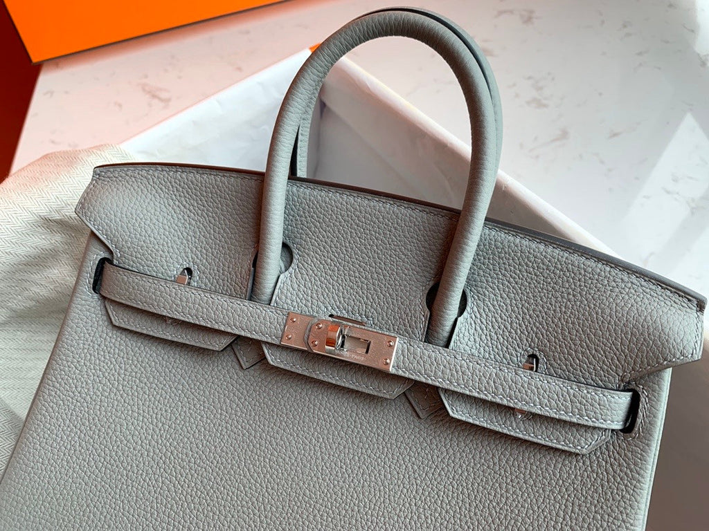 Hermes 8U Blue Glacier Birkin 25cm Togo Palladium Hardware