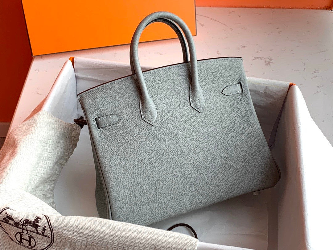 Hermes 8U Blue Glacier Birkin 25cm Togo Palladium Hardware