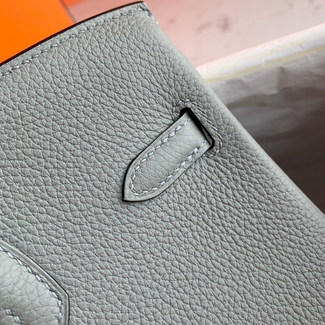Hermes 8U Blue Glacier Birkin 25cm Togo Palladium Hardware