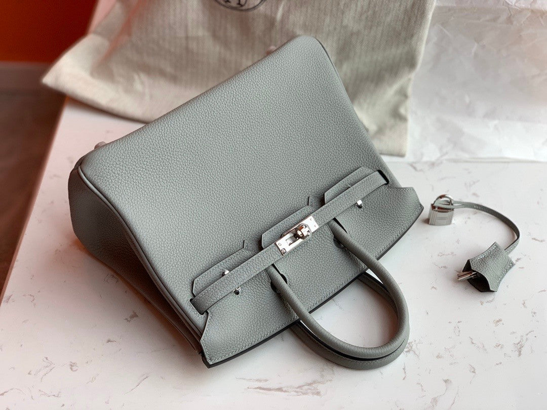 Hermes 8U Blue Glacier Birkin 25cm Togo Palladium Hardware