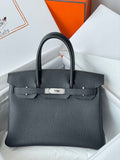 Hermes Graphite Birkin 25 cm Togo Palladium Hardware