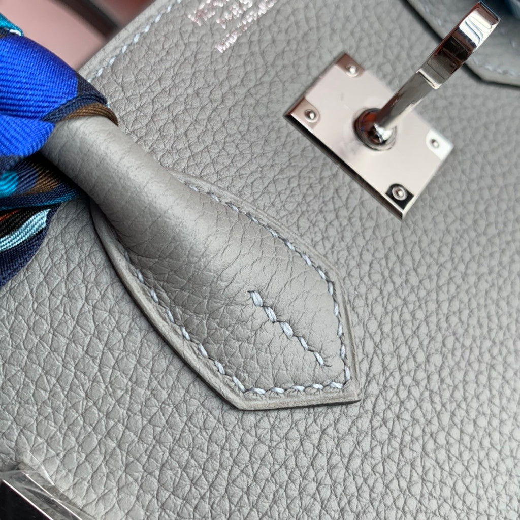 Hermes 8U Blue Glacier Birkin 25cm Togo Palladium Hardware