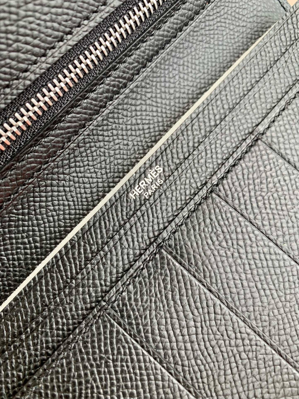 Hermes Bearn wallet Black Epsom Hermes