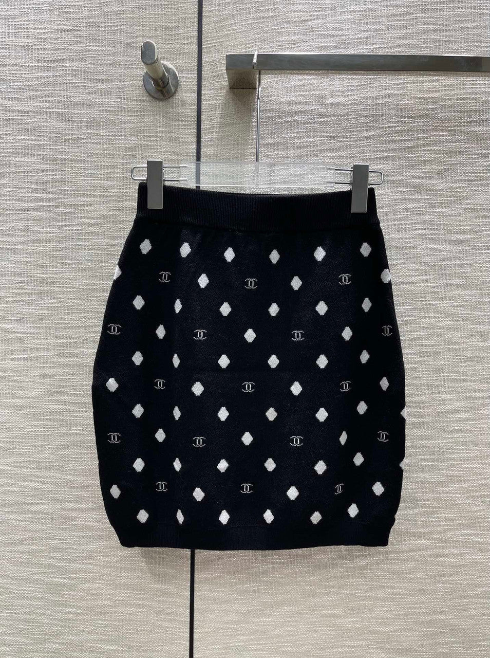 Chanel Embroidered Cashmere Skirt SS2023